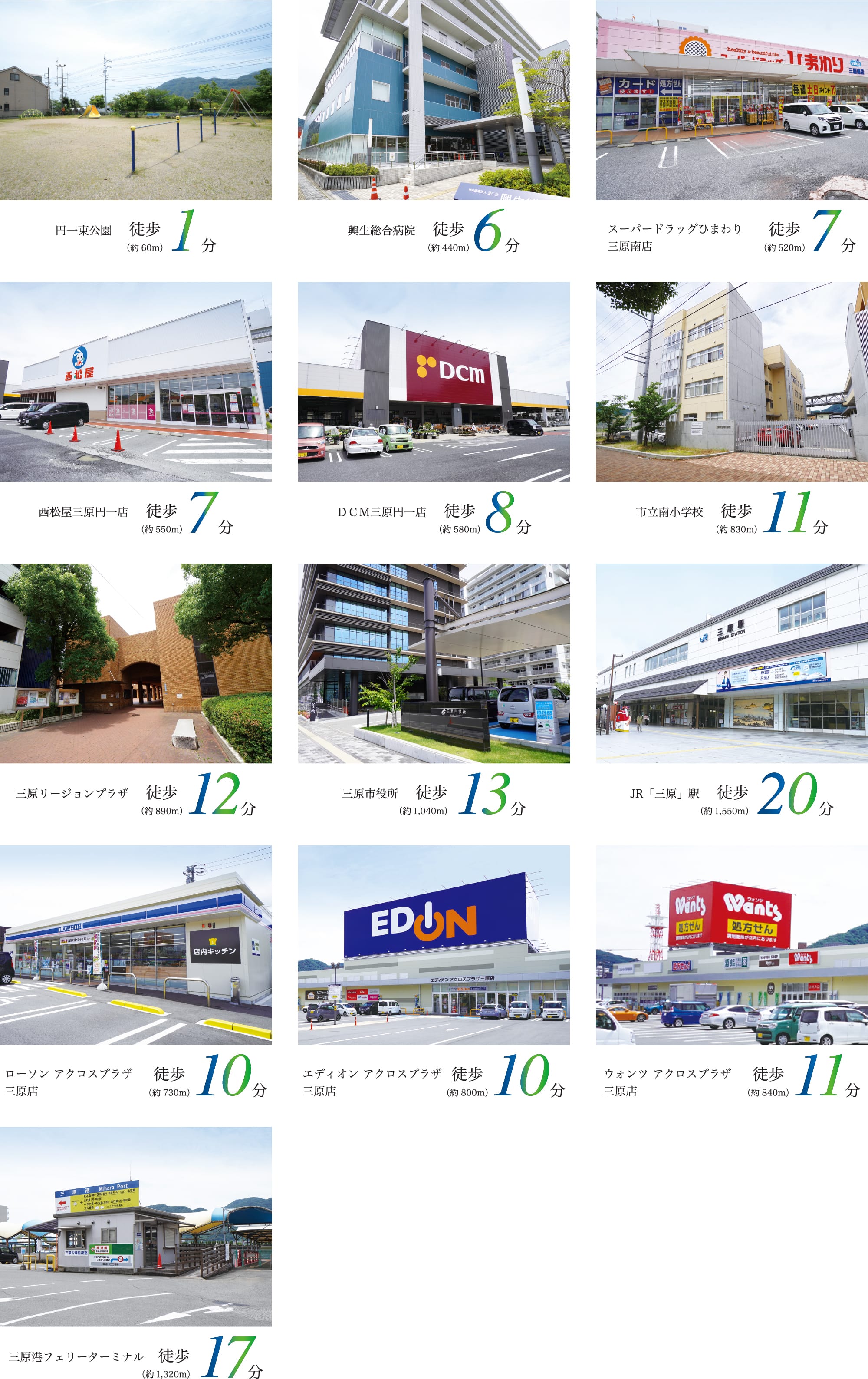 施設までの距離